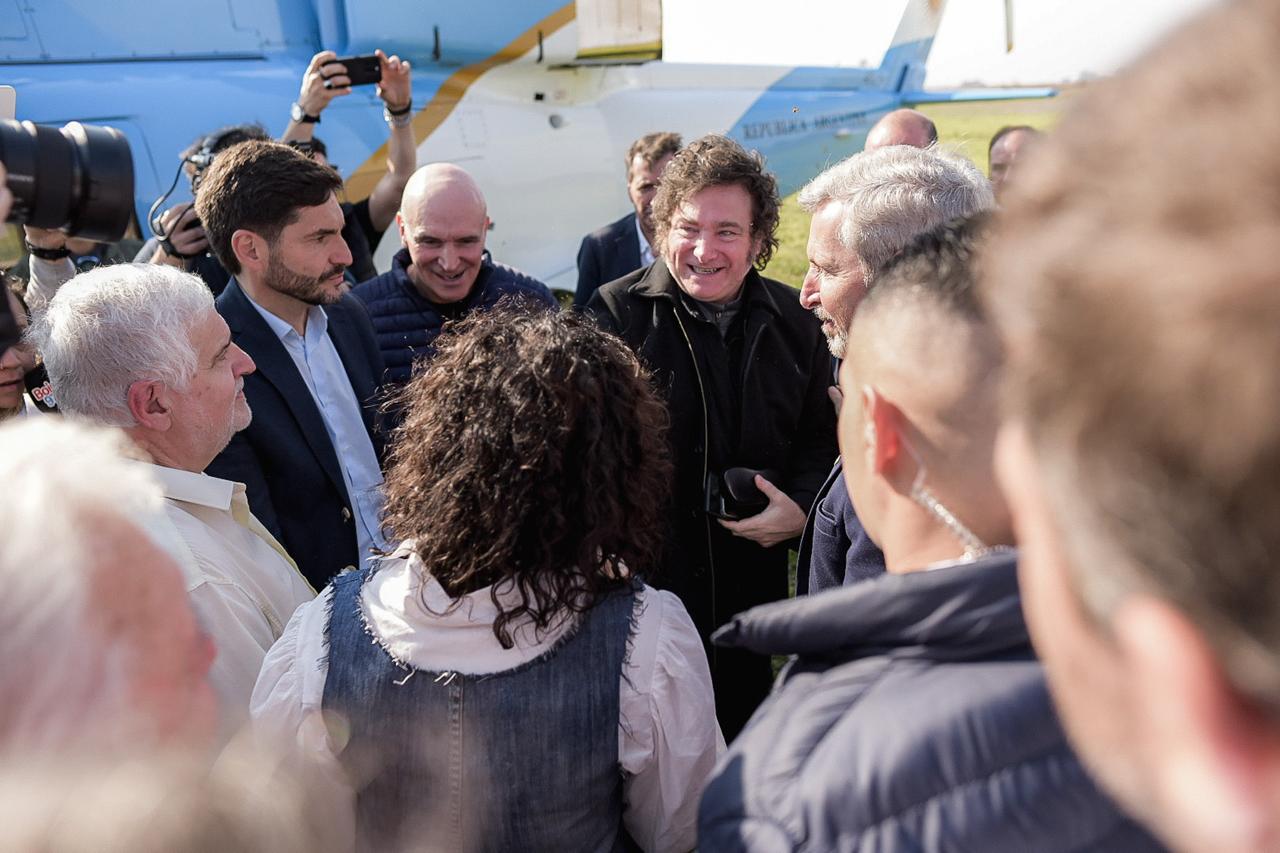 El presidente Javier Milei aterrizÃ³ en AgroActiva